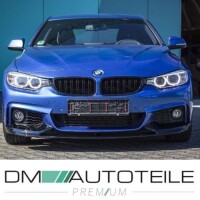 Set of front lower grille+ fogs cover black gloss +Dual Slat