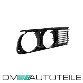 Set Front Headlight Headlamps Cover black gloss fits on BMW 3-Series E30 only Facelift up 1987