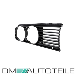 Set Front Headlight Headlamps Cover black gloss fits on BMW 3-Series E30 only Facelift up 1987