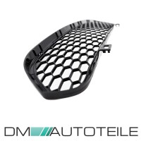 Set Front Kidney Dual Slat Grille + Fogs Cover black gloss 3
