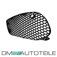 Set Front lower Grille Bumper + Fogs cover Black Gloss fits 