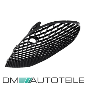 Kühlergrill + Gitter Waben Schwarz Glanz passend für Mercedes C Klasse W205 S205 14-18 mit AMG Line auf Set Panamericana GT