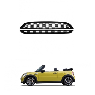Kühlergrill Frontgrill Schwarz Matt für Mini Cooper R50 R52 R53 Facelift ab 2004-2006
