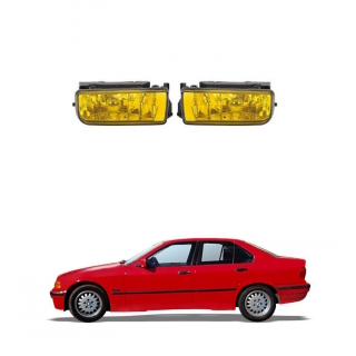 Nebelscheinwerfer Set Gelb Klarglas +H1 für BMW 3er (E36) alle Modelle