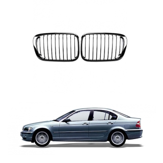 Design Kühlergrill Schwarz glanz Performance für BMW 3er (E46) 4/5 Türer 98-01