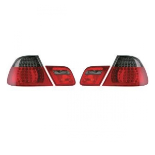 LED Rückleuchten Set 4tlg. Rot Smoke für BMW 3er Coupe (E46) Facelift ab 2003