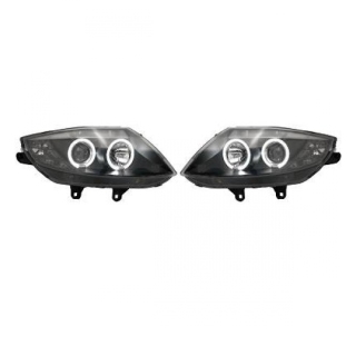 H1/H7 Angel Eyes Scheinwerfer Set Schwarz für BMW Z4 E84 E85 bj . 2003-2009