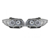 Set H7/H7 Angel Eyes Scheinwerfer Silber gallery
