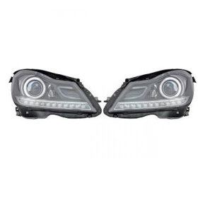 Set H7 Scheinwerfer Schwarz +LED Blinker für...