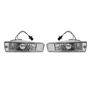 Seitenblinker Blinker Chrom Klarglas Set Rechts +Links für VW Golf II (19E, 1G1)