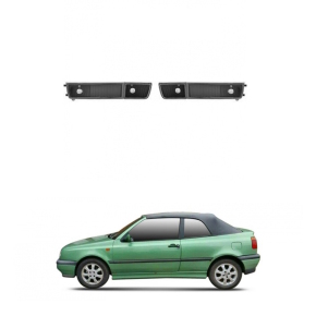 Set Nebelscheinwerfer +Blende smoked schwarz für VW Golf III Variant Cabriolet
