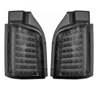 Voll LED Rückleuchten Set Schwarz Smoke für VW T5 Multivan GP Facelift ab 2009