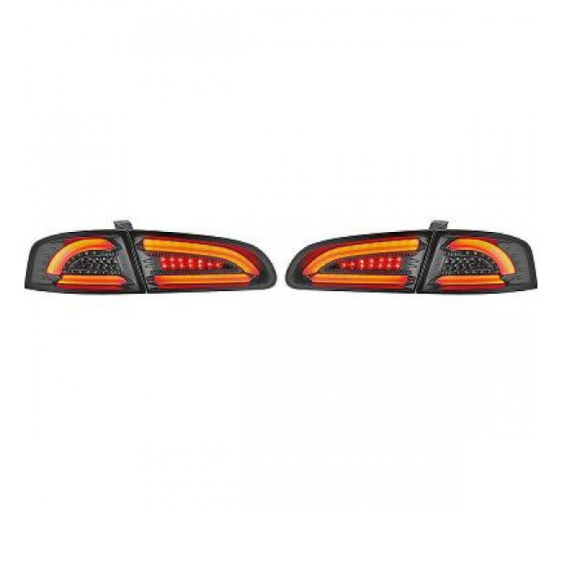 Set Lightbar Led R Ckleuchten Schwarz Klarglas F R Seat Ibiza Iii L