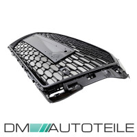 Honeycomb Front Grille Black Gloss+ Accessoires fits on Audi