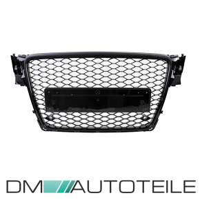 Front Grille Radiator honeycomb black gloss with/without PDC suitable for Audi A4 B8 08-12 w/o RS4