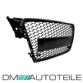 Front Grille Radiator honeycomb black gloss with/without PDC suitable for Audi A4 B8 08-12 w/o RS4