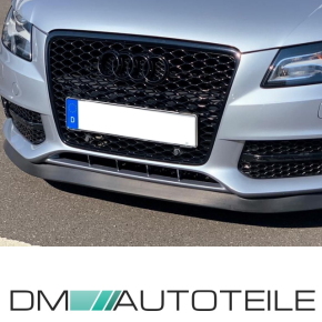 Front Grille Radiator honeycomb black gloss with/without PDC suitable for Audi A4 B8 08-12 w/o RS4