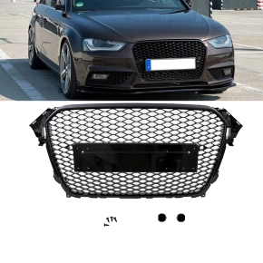 Front Grille honeycomb Black gloss+ license plate holder...