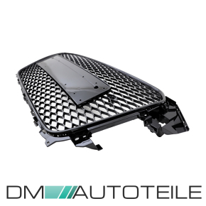 Kühlergrill Wabengrill komplett Schwarz glänzend mit PDC passend Audi A4 B8 Facelift 11-15 nicht RS4