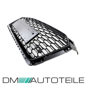 Front Radiator Grille honeycomb black gloss fits Audi A5 B9 F5 without RS5 up 2016