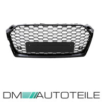 Front Radiator Grille honeycomb black gloss fits Audi A5 B9 