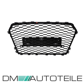 Front Bumper Honeycomb Radiator Grille Black Gloss for all Audi A6 C7 Facelift up 09/2014