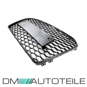 Front Bumper Honeycomb Radiator Grille Black Gloss for all Audi A6 C7 Facelift up 09/2014