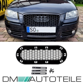 Emblemhalter / Ringhalter im Wabendesign für Audi A1 / A3 / A4 / A5 / A6 von 2005-2015