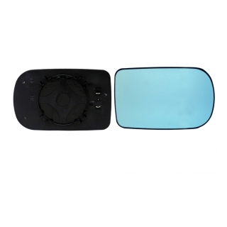 Spiegelglas rechts heizbar blau getönt konvex für BMW 5er E39 Touring 7er E38