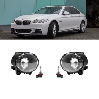 Nebelscheinwerfer SET für BMW X5 / F22 / F23 / E92 / E93 / F10 / F11 mit M-Paket in Klarglas Chrom mit Leuchtmittel
