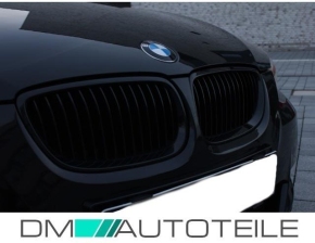 Sport-Performance Kühlergrill für BMW 3er E92 / E93 Vorfacelift auch für M-Paket / M3 in Schwarz Glanz