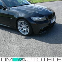  Matte Black Single Slat Kidney Grille Replacement For BMW 3 Series E90 E91 (2008-2012) - Front Bumper Grill Set