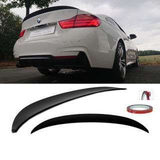 Sport-Performance Heckspoiler / Hecklippe für BMW 4er F32 Coupe in Schwarz Matt mit ABE