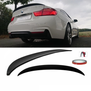 COUPE Rear Trunk Spoiler Roof Lip BLACK Matt Sport ABS...