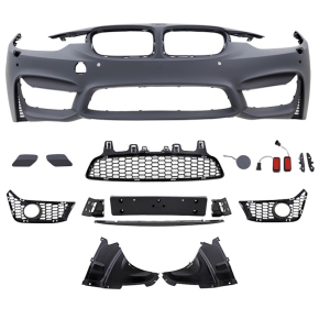 Evo Sport Front Bumper fits on BMW F30 F31 PDC w/o M3 Cover Clean complete KIT