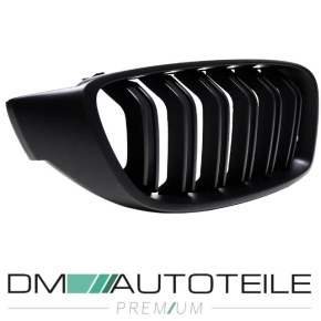 Doppelsteg-Kühlergrill für BMW 4er F32 / F33 / F36 auch für LCI Facelift / M-Paket / M4 in Schwarz Matt
