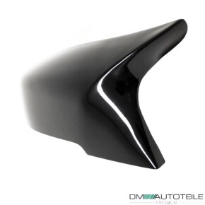 Spiegelkappen / Außenspiegelkappen SET für BMW F20 / F21 / F22 / F23 / F30 / F31 / F87 in Schwarz Glanz