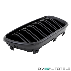 Sport-Performance Doppelsteg-Kühlergrill SET für BMW X3 F25 Vorfacelift in Schwarz Glanz