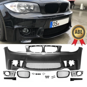 Sport Evo Front Bumper w/o PDC +GRILLE BLACK fits on BMW...