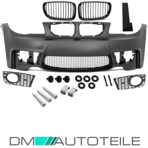 Sport Frontstoßstange / Frontschürze für BMW 1er E81 / E82 / E87 / E88 auch M-Paket mit Kühlergrill und ABE