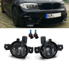 1x Set Fog lights smoked black + H11 bulbs fits on BMW...