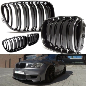 Kühlergrill Doppelsteg für BMW E81 E82 E87 E87...
