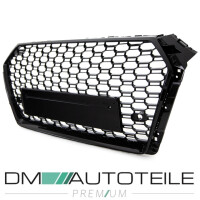 Front Grille Radiator honeycomb black gloss + Set fogs cover