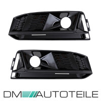 Set Gitter Blende Rechts Links schwarz glanz f&uuml;r...