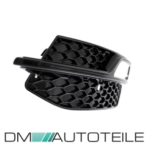 Set Wabendesign Nebelscheinwerfer Blende Schwarz Glanz passt für Audi A3 8V 12-16 nur S-Line