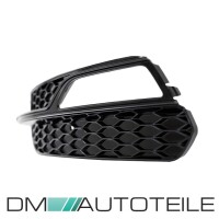 Set of Fog lights cover black gloss fits on Audi A3 8V 12-16