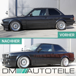 Sport Seitenschweller Kit + Planken + Leisten passt für BMW E30 M Technik II Coupe ab 1982-1994 +ABE