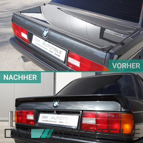 Sport Rear Spoiler Lip boot black Zender Design fits on BMW 3-Series E30 