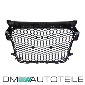 Kühlergrill Waben Grill Chrom Schwarz hochglanz passt für Audi A1 8X 2010-2015 auch quattro