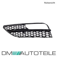 Set Fogs cover grille SET gloss black chrome fits on Audi A3